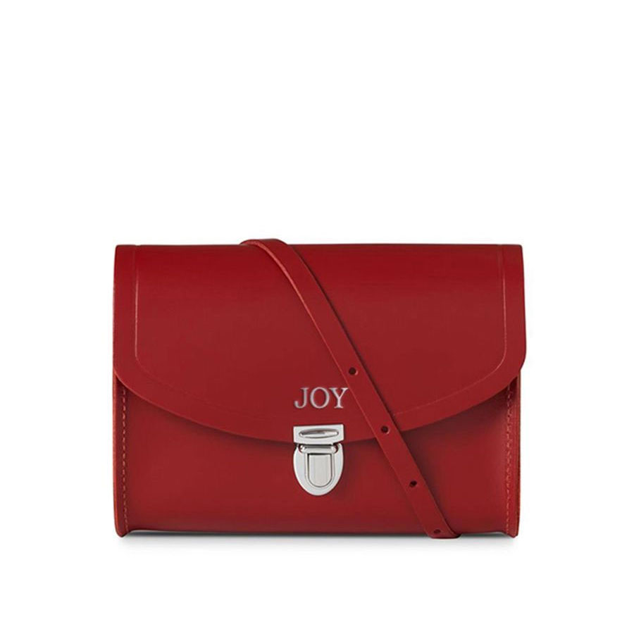 Cambridge Satchel Company personalised push lock bag, US $130 (add initials or symbols, including heart or bicycle for free)