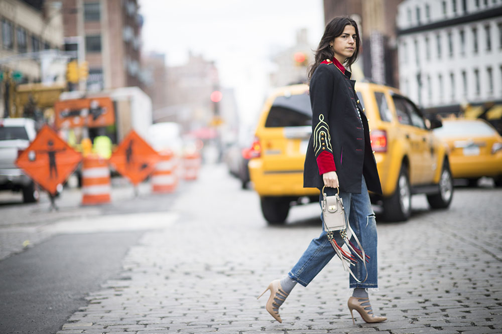 NEW YORK, NY - FEBRUARY 17: Leandra Medine is wearing a Chloe bag seen in the streets of Manhattan during New York Fashion Week: Women's Fall/Winter 2016 on February 17, 2016 in New York City. (Photo by Timur Emek/Getty Images)
