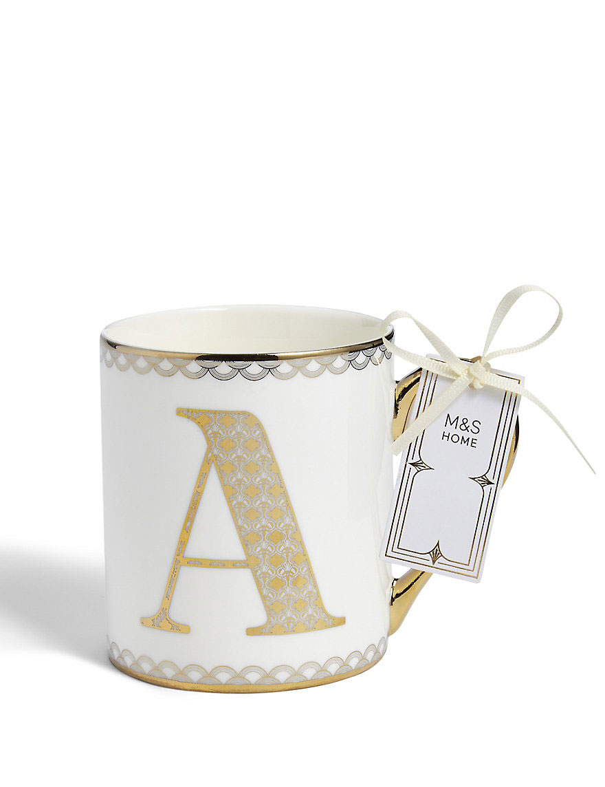 M&S gold letter mug, £8 (approx. NZD $14)