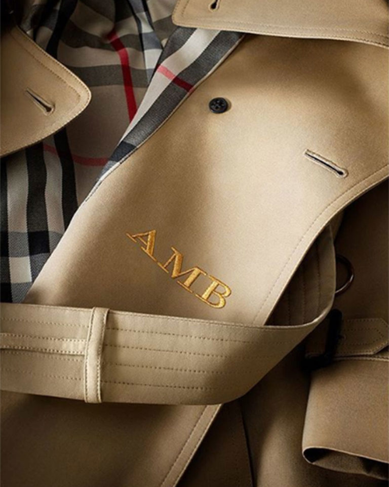 Burberry monogrammed trenchcoat