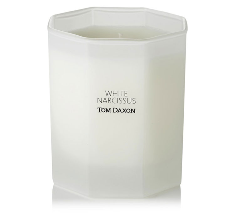 Tom Daxon White Narcissus scented candle, $94 from Net-a-Porter