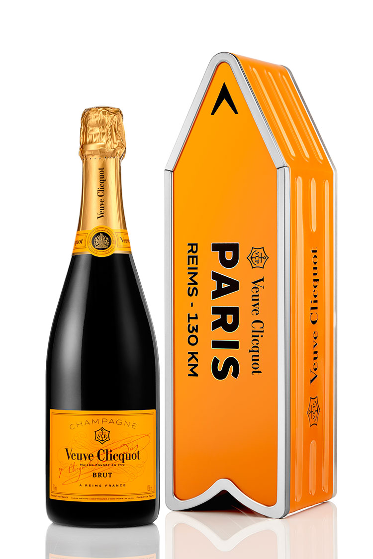 Limited edition Clicquot Arrow champagne, $79.90 from Glengarry and leading independents.