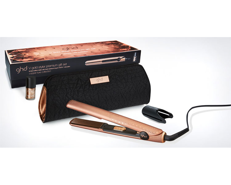 ghd Copper Luxe Premium Gift Set, $310