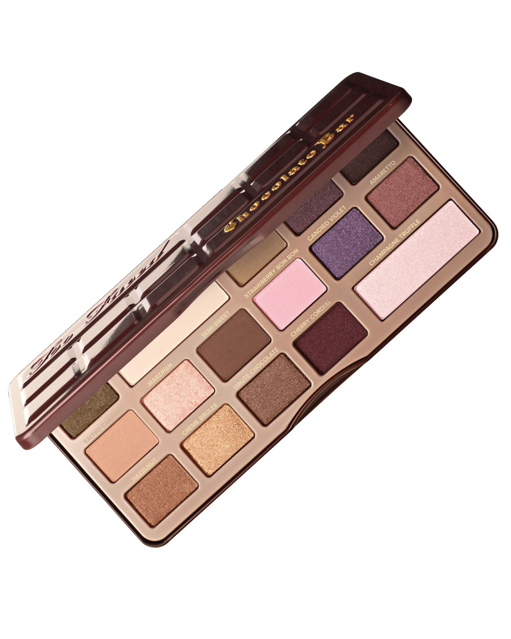 Throwin’ shade Too Faced Chocolate Bar Eye Shadow Palette, $78, from Mecca Maxima