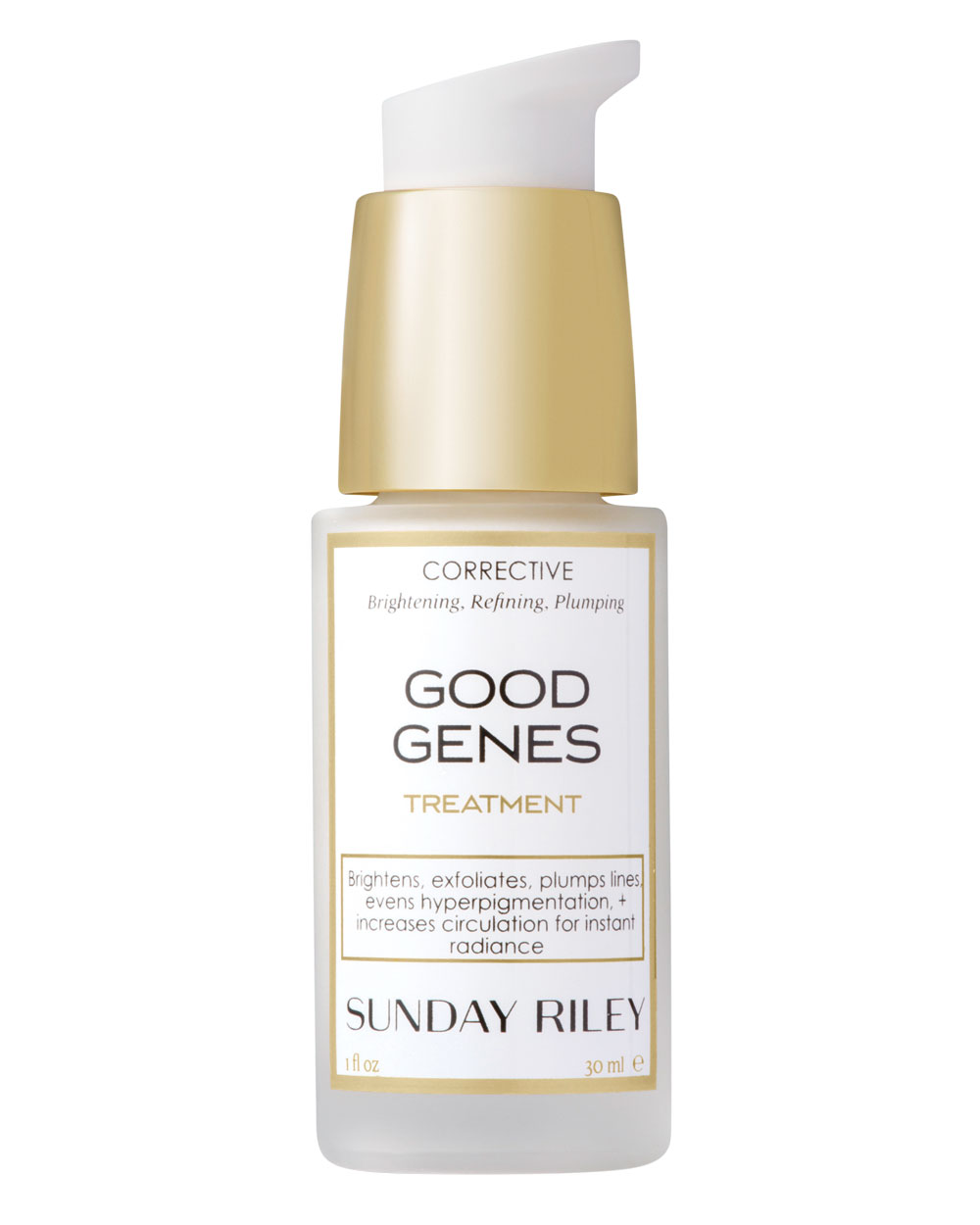 Investment piece Sunday Riley Good Genes All-In-One Lactic Acid Treatment, $166, from Mecca Cosmetica