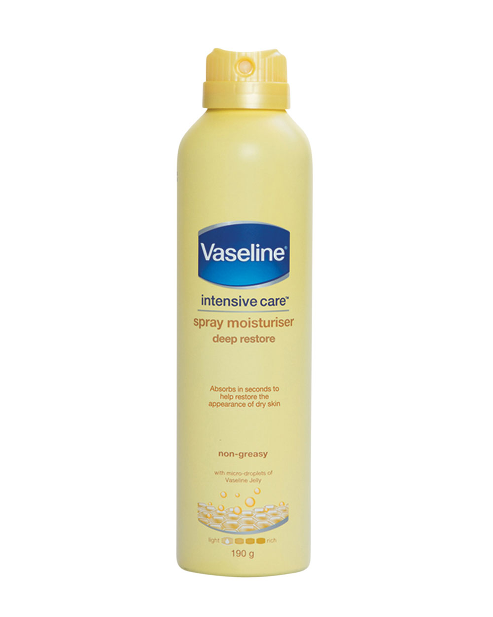 Time saver Vaseline Intensive Care Spray Moisturiser, $10.90