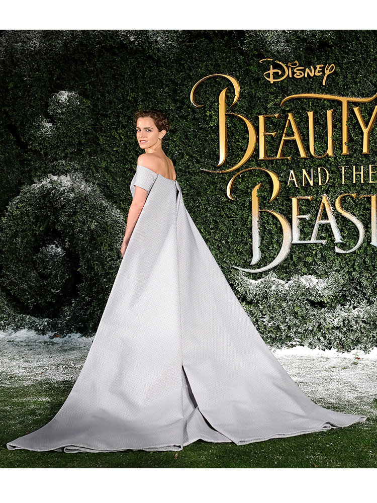 Emma Watson looked like a true Disney heroine in a eco-conscious design by none other than New Zealand-born designer Emilia Wickstead. Keep an eye on Watson's new Instagram account @the_press_tour for the full design details – she has set this up to showcase the craftspeople behind her sustainable sartorial choices.