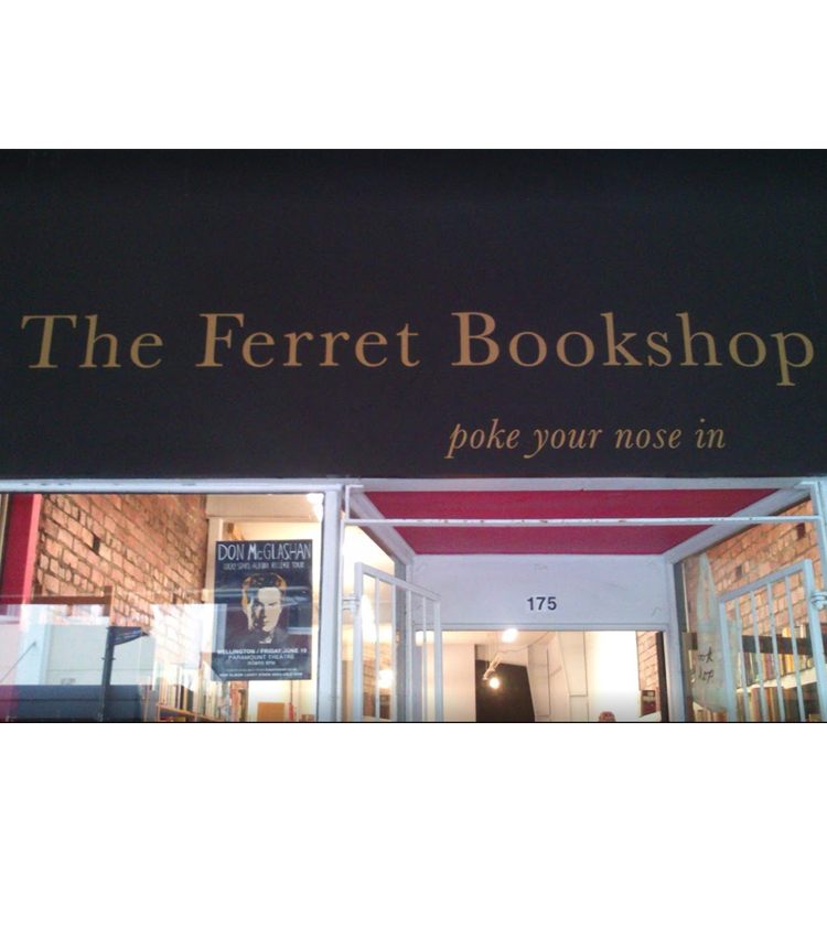 Just past the bucket fountain on Cuba Street, The Ferret Bookshop is another old and dear shop, with pre-loved books for every interest.