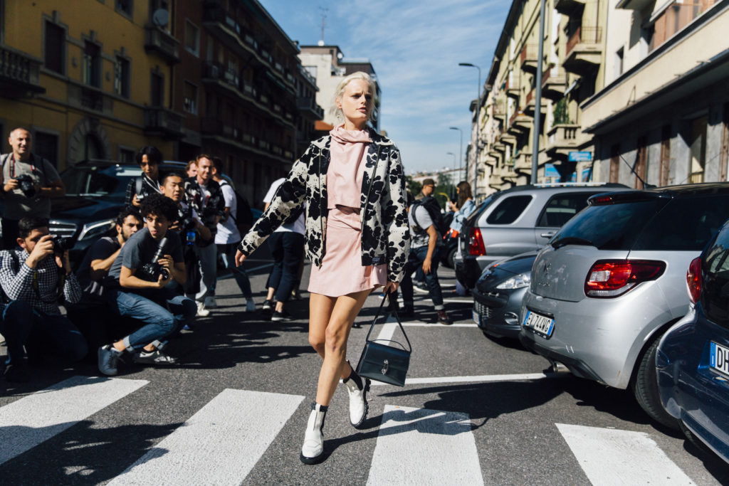 Belgian model Hanne Gaby Odiele street style