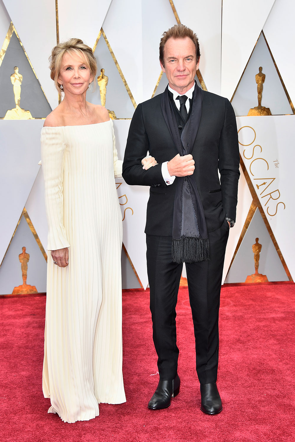 Trudie Styler and Sting.