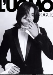 Michael Jackson on the cover of L'uomo Vogue 