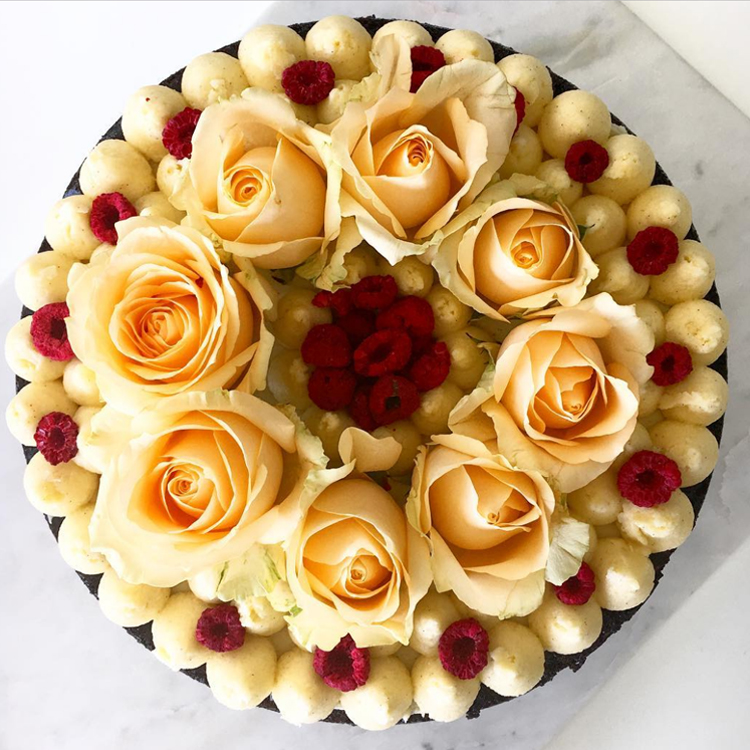 These artistic cakes cater to all occasions with floral toppings, and a healthy mix of chocolate and antioxidants, the latter by way of blueberries and freeze-dried raspberries.