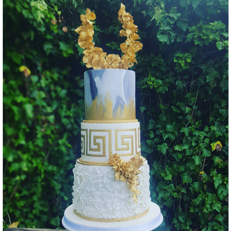 Based in Glenfield, Auckland, this boutique cake company specialises in personalised service. The Greek-inspired cake, pictured here, was for a 100th birthday celebration.