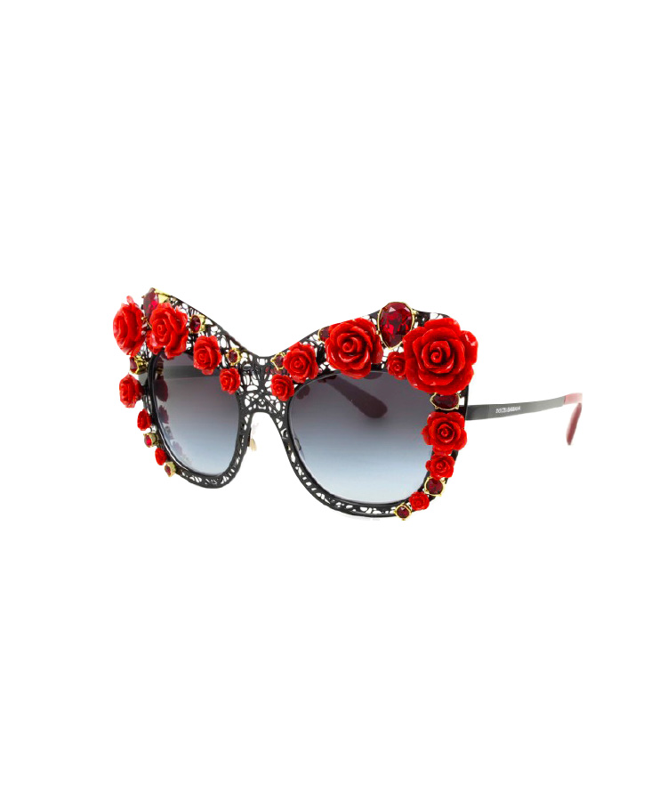 Dolce & Gabbana sunglasses, $3,810, from Sunglass Hut.