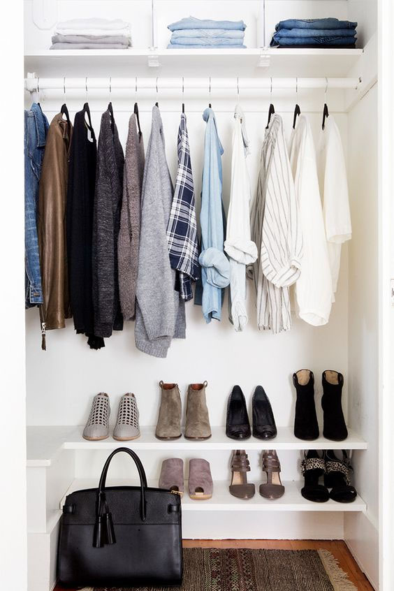 A beautifully organised wardrobe makes daily dressing that much easier. Photo: Pinterest