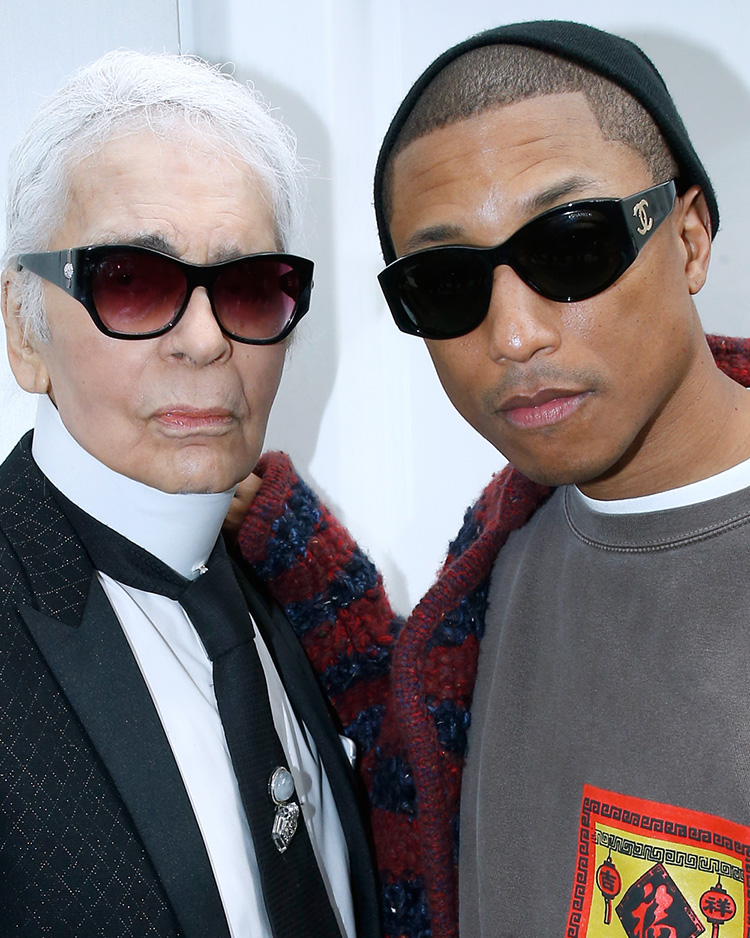 karl Lagerfeld and Pharrell Williams (H)