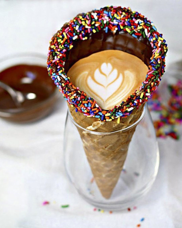 Coffee in a cone