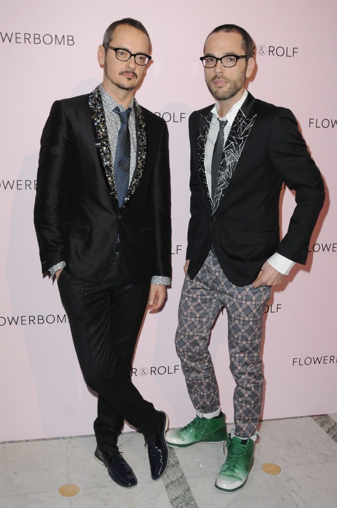 PARIS - MARCH 04: (L-R) Rolf Snoeren and Viktor Horsting attend the Victor & Rolf 'Flower Bomb' 5th Anniversary during Paris Fashion Week at Hotel Meurice on March 4, 2010 in Paris, France. (Photo by Francois Durand/Getty Images)