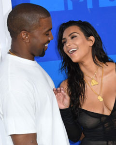 Kanye West and Kim Kardashian wearing Yeezy jewellery