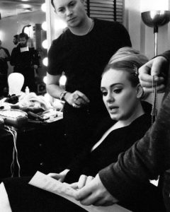 Kiwi makeup artist and his celebrity client, Adele