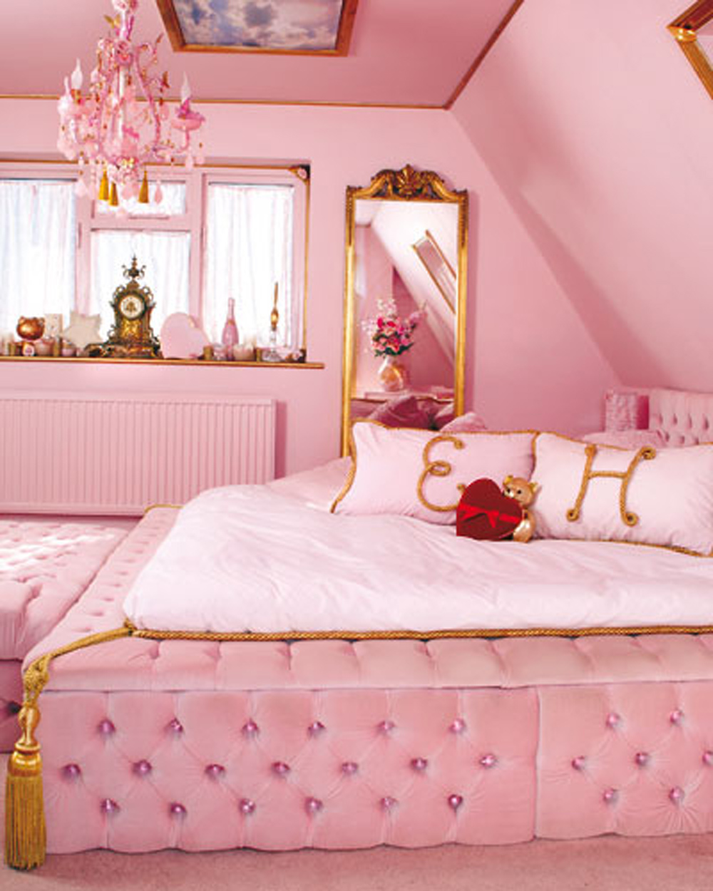 There's an entirely pink house on AirBnB in Essex, England