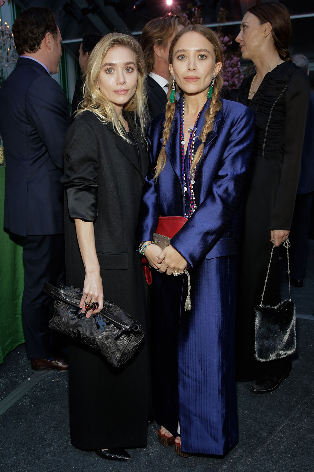 Ashley Olsen and Mary-Kate Olsen attend the 40th Anniversary of Studio In A School at The Seagram Building Plaza in New York City.
