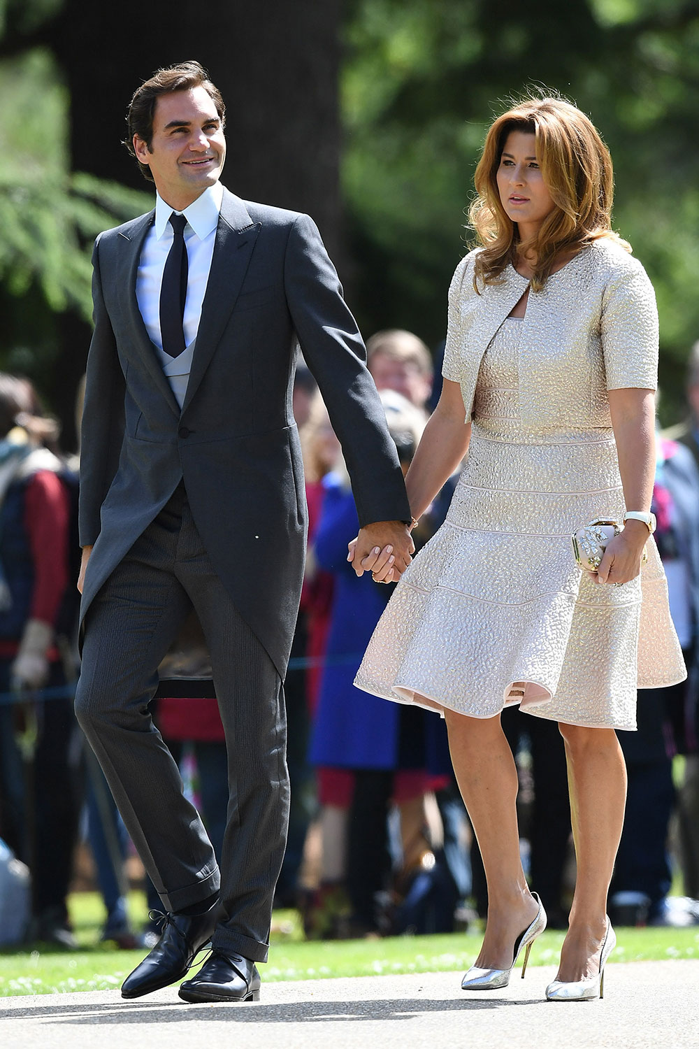 Tennis star Roger Federer and wife Mirka.