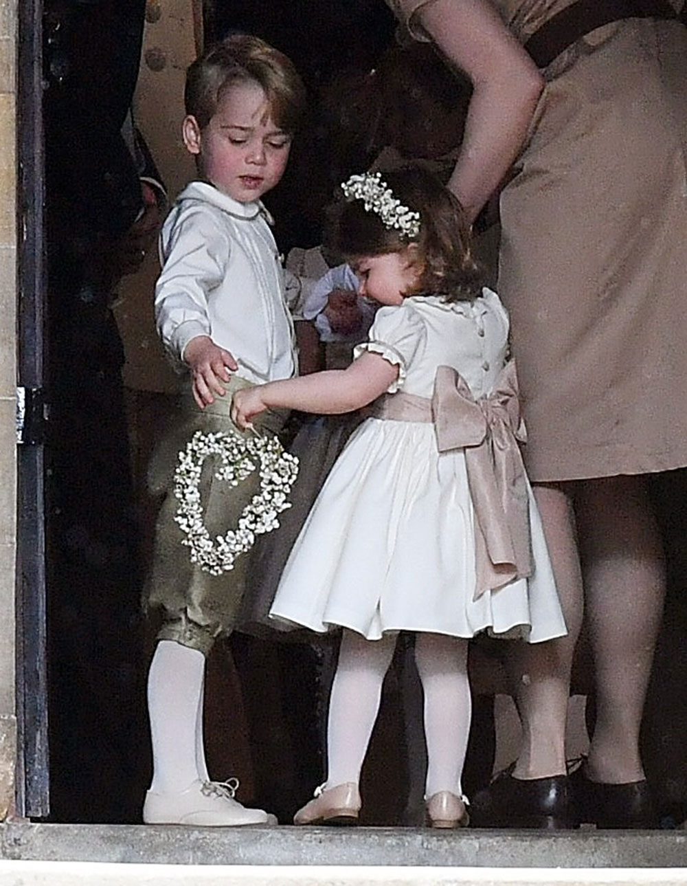Prince George and Princess Charlotte.