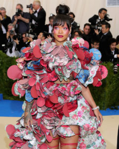 Rihanna in Comme des Garcons at the 2017 Met Gala
