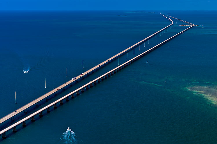 Overseas Highway from Miami to Key West