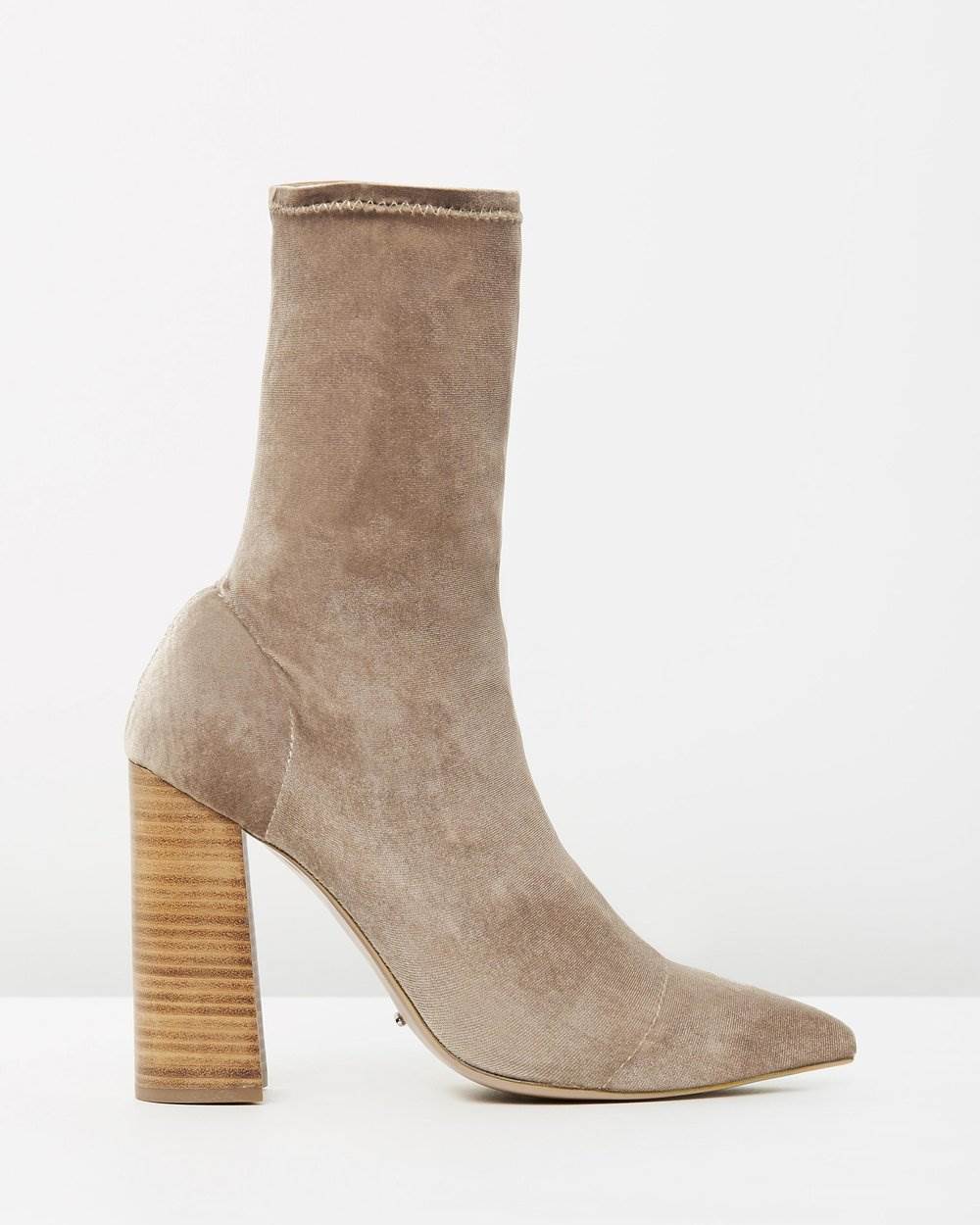 THE BEIGE SOCK: Tony Bianco boots, $235 from the Iconic