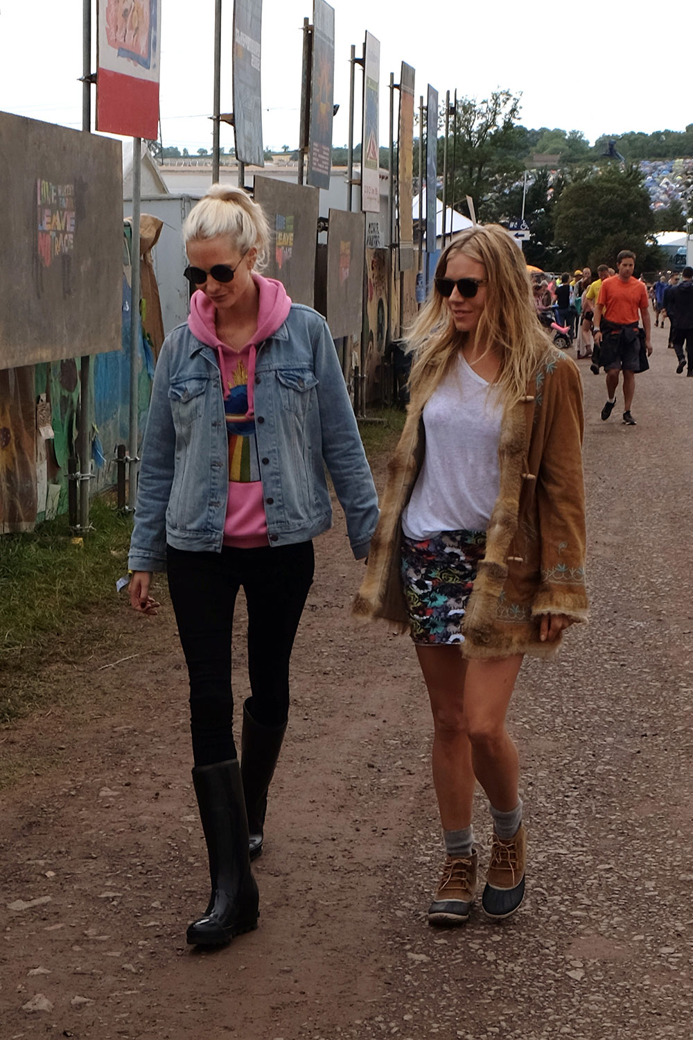 Poppy Delevingne and Sienna Miller.