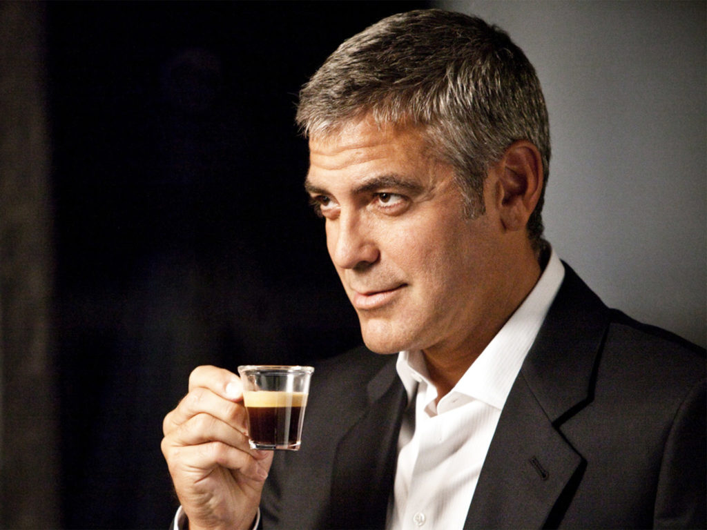 clooney long black coffee