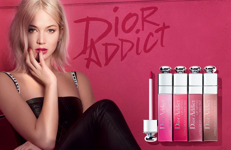 A campaign image for Dior Lip Tattoo 
