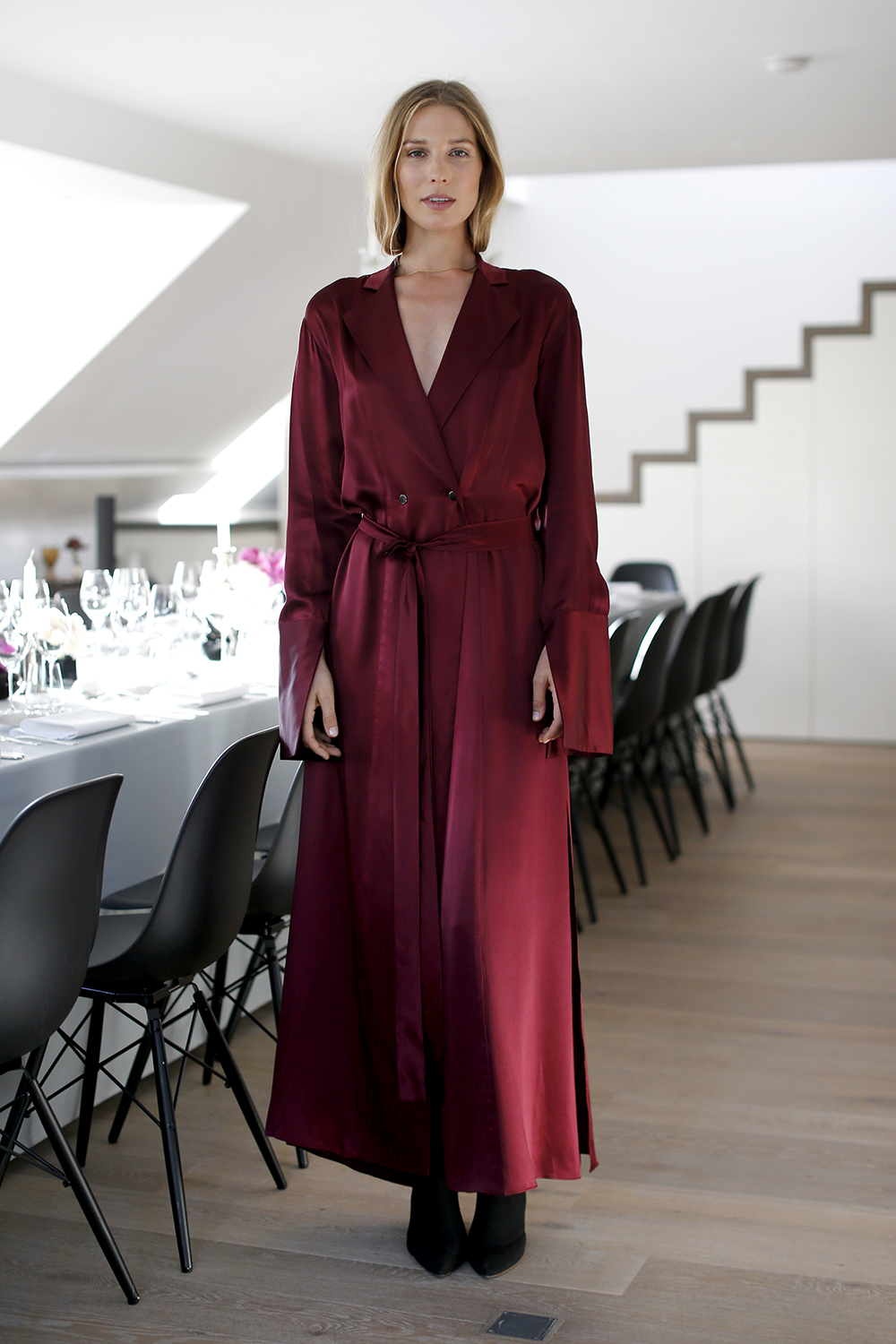 German model Sarah Brandner during the Clos19 dinner on July 13th in Munich.