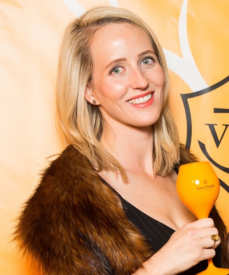 A portrait of Moet Hennessy brand manager Ali Campbell at a Veuve event