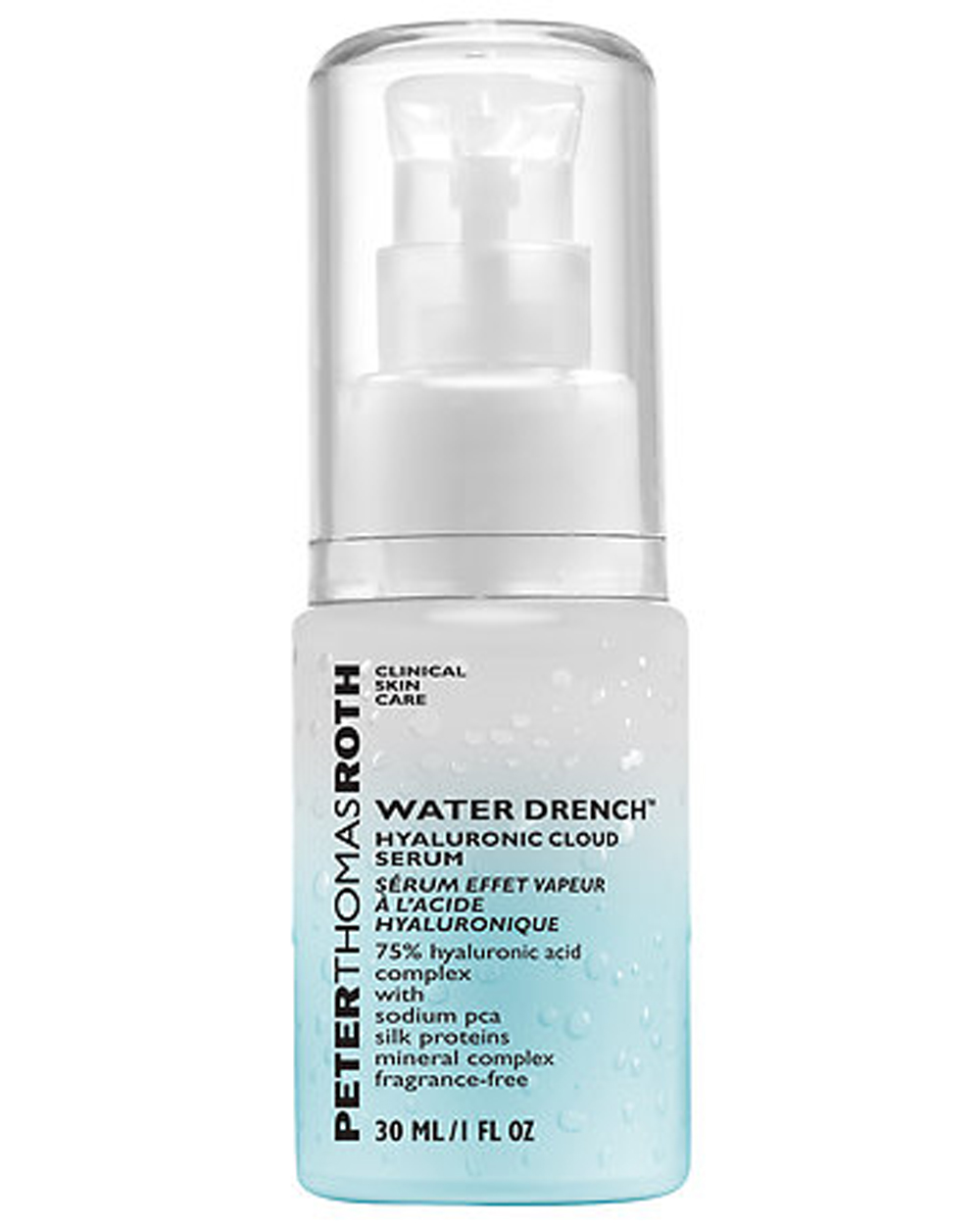 For boosting hydration: Peter Thomas Roth Water Drench Hyaluronic Cloud Serum