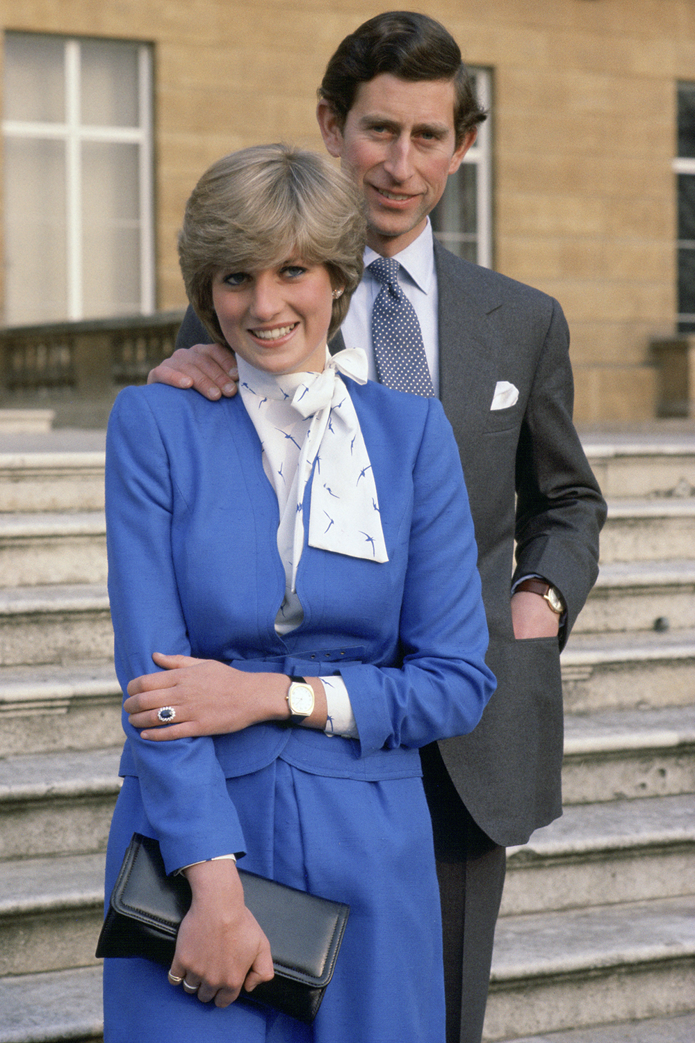Febuary 24th, 1981 - Diana and Prince Charles announce their engagement.
