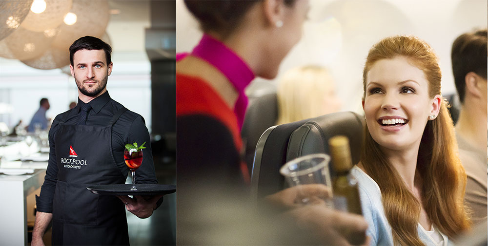 Begin your getaway in style in-flight with exquisite boutique wines by Rockpool, and then settle into Qantas Business Class, with luxury leather seats designed by Marc Newson.