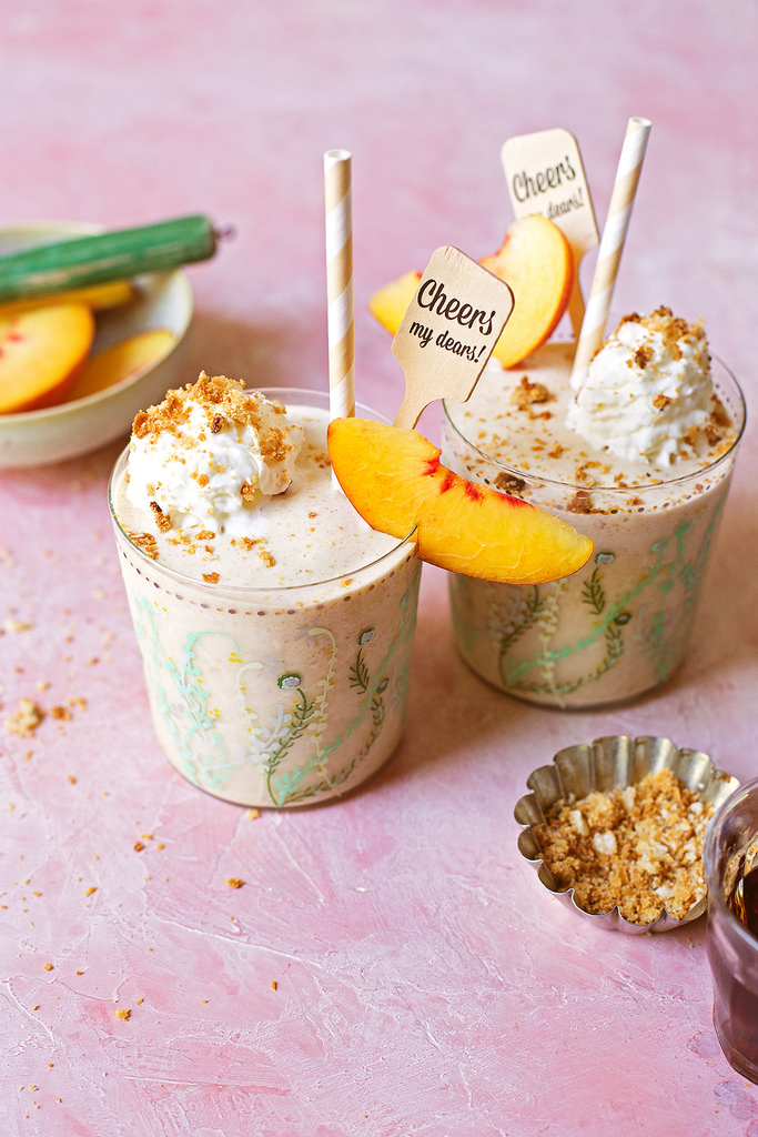 Miss FQ's 8 cocktails to get you in the holiday spirit: BOOZY PEACH PIE MILKSHAKES