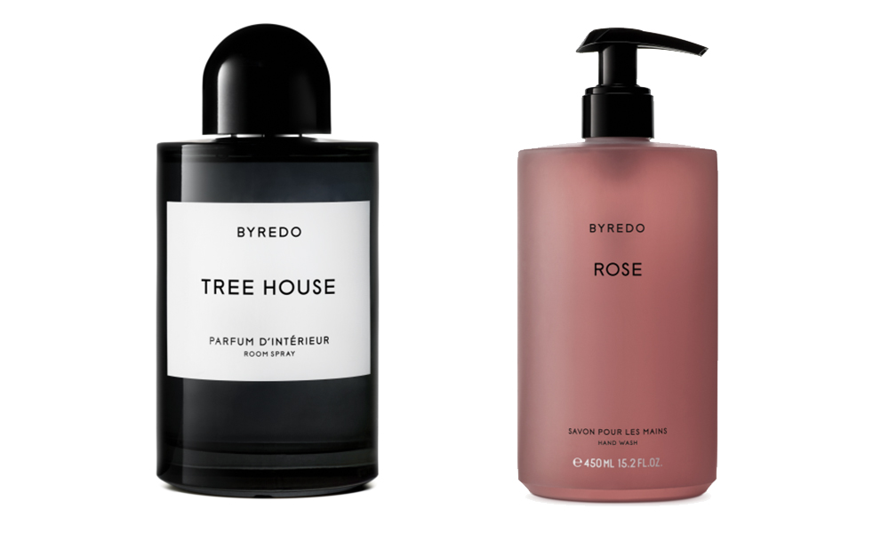 BYREDO Tree House Room Spray $153 and Rose Hand Wash $68 from Mecca