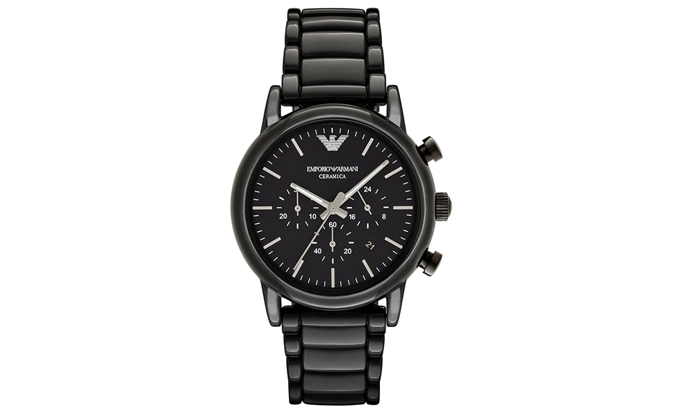 Emporio Armani watch, $799, from Smith & Caughey's