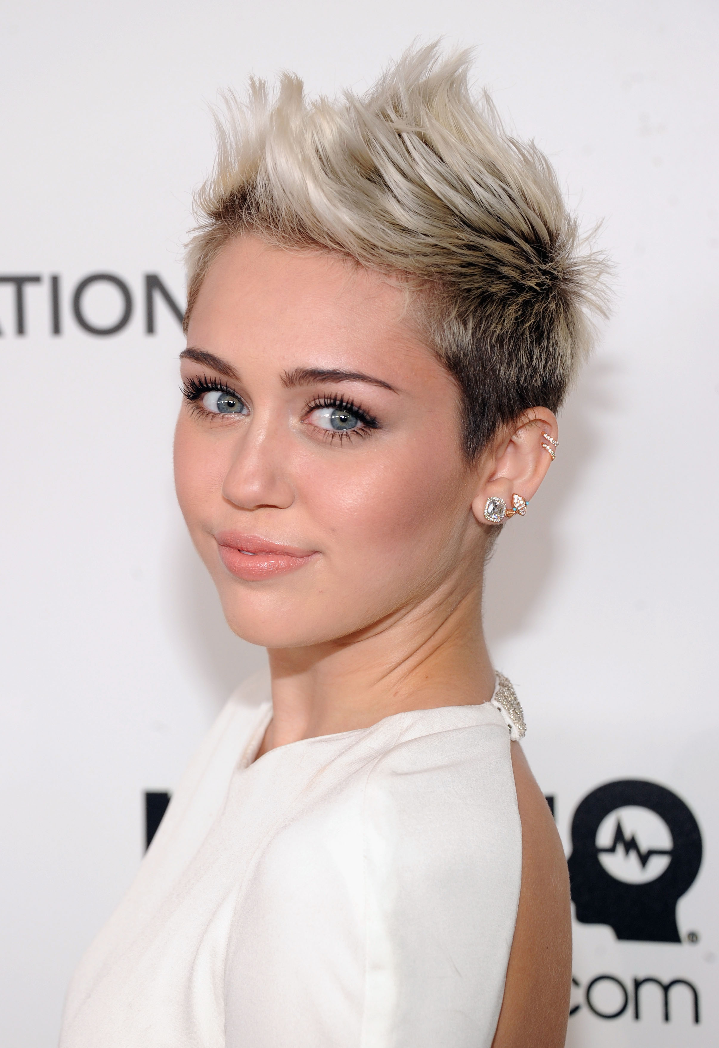WEST HOLLYWOOD, CA - FEBRUARY 24: Actress/Singer Miley Cyrus attends the 21st Annual Elton John AIDS Foundation Academy Awards Viewing Party at West Hollywood Park on February 24, 2013 in West Hollywood, California. (Photo by Jamie McCarthy/Getty Images for EJAF)