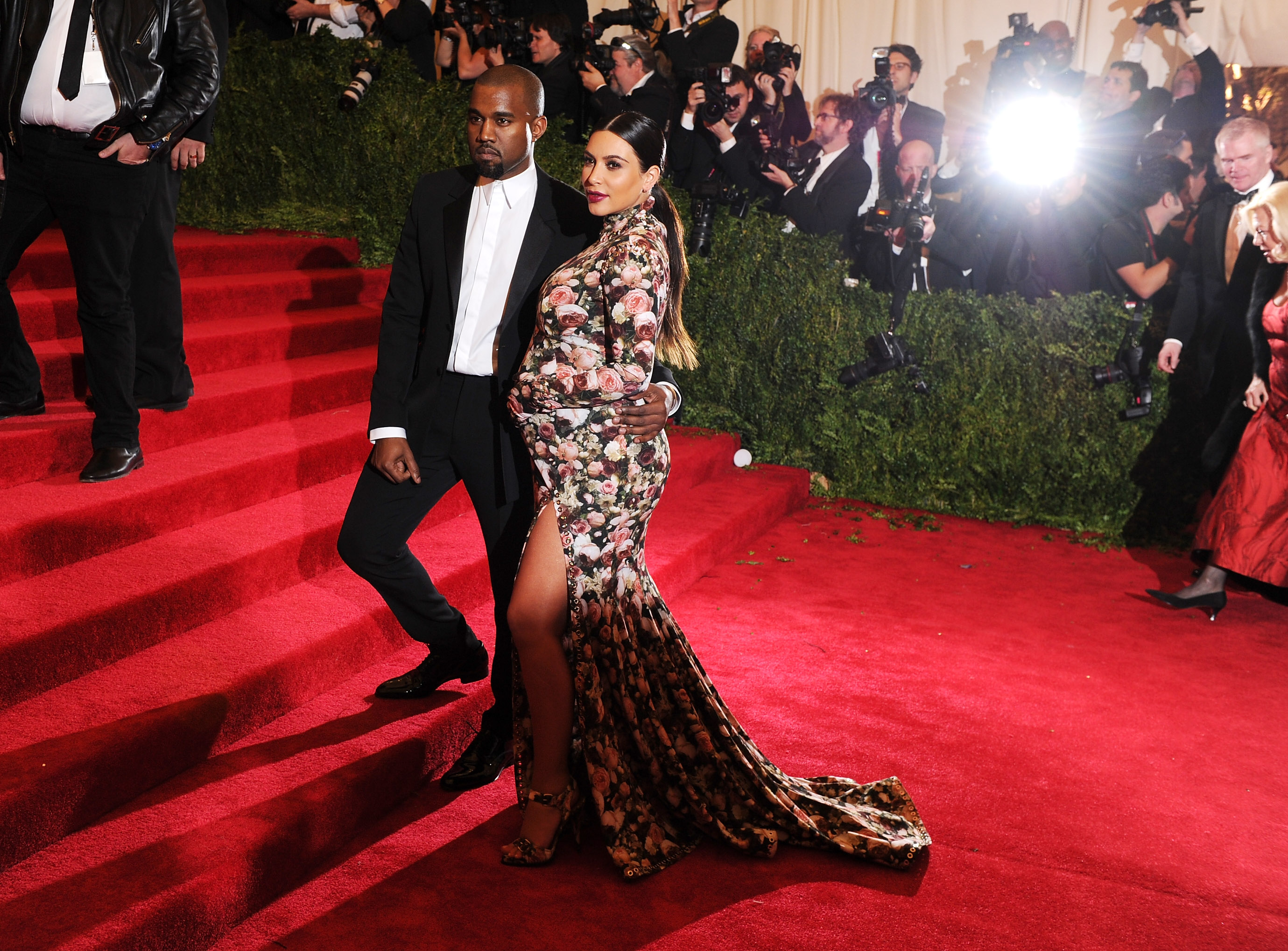NEW YORK, NY - MAY 06: Kanye West and Kim Kardashian attend the Costume Institute Gala for the 