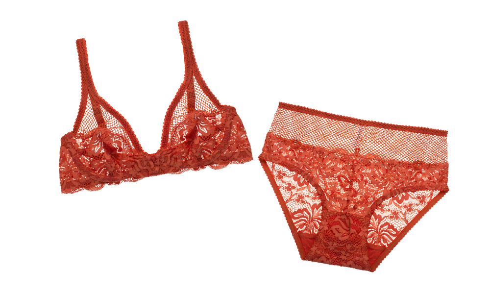 Lonely Lena Bra $ 90 and Brief $55 in Paprika