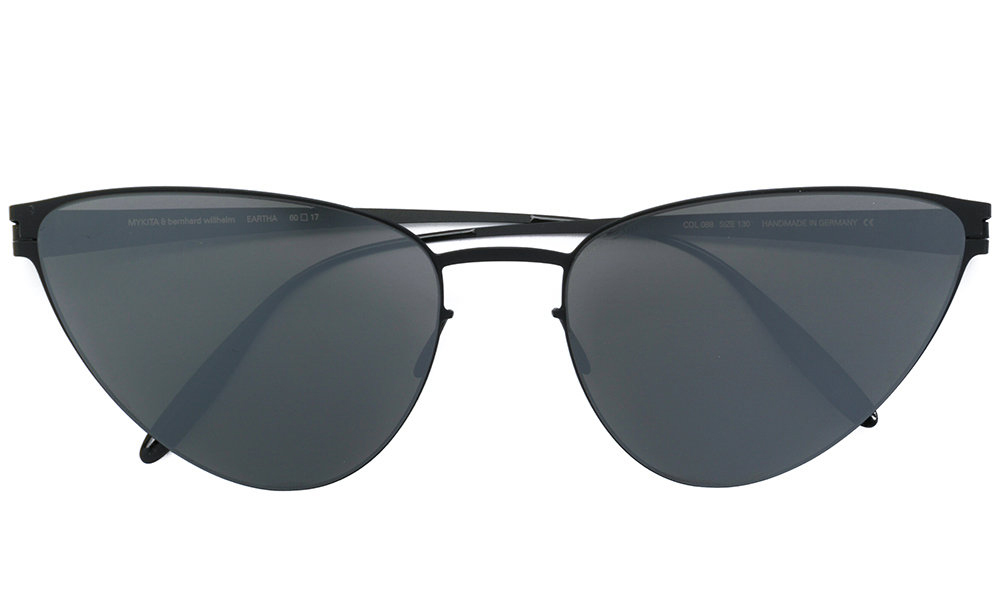 Matte black stainless steel Eartha sunglasses from Mykita $481 from farfetch.com
