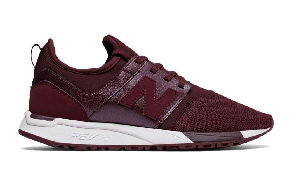 New Balance 247 Classic in Chocolate Cherry with White $140