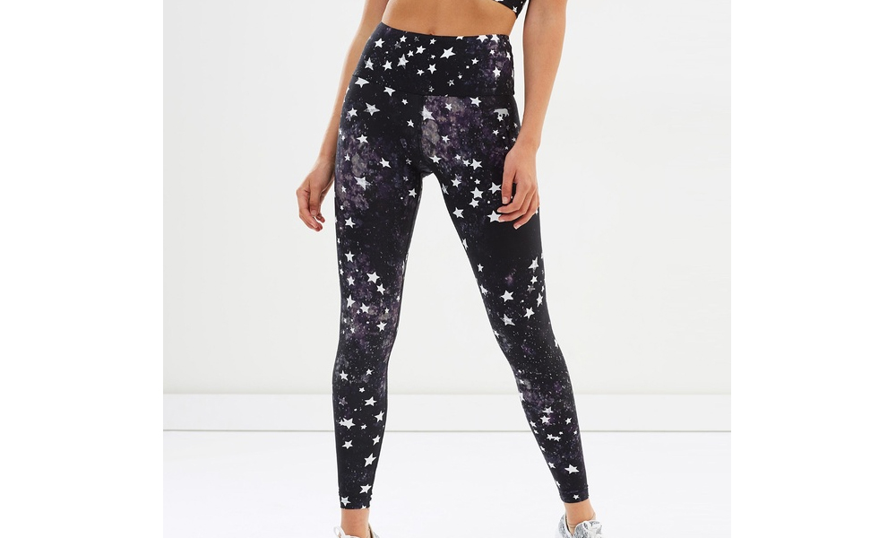 Running Bare Fight Club Ab Waisted Full-Length Tights $122 from theiconic.co.nz
