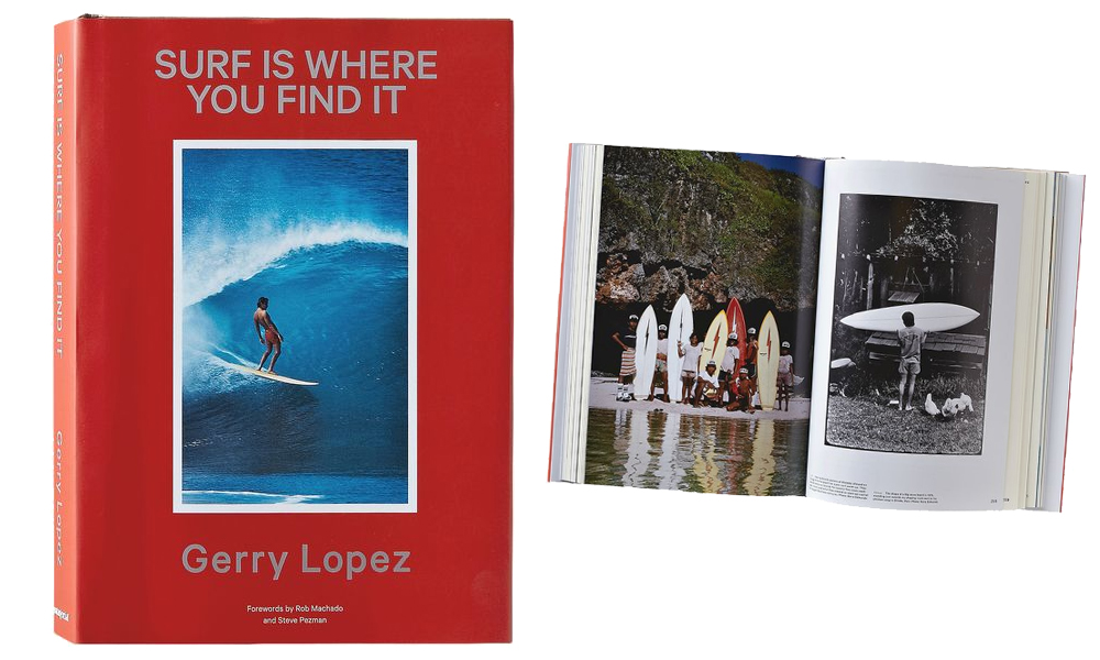 Surf is where you find it by Gerry Lopez, $45 from patagonia.com