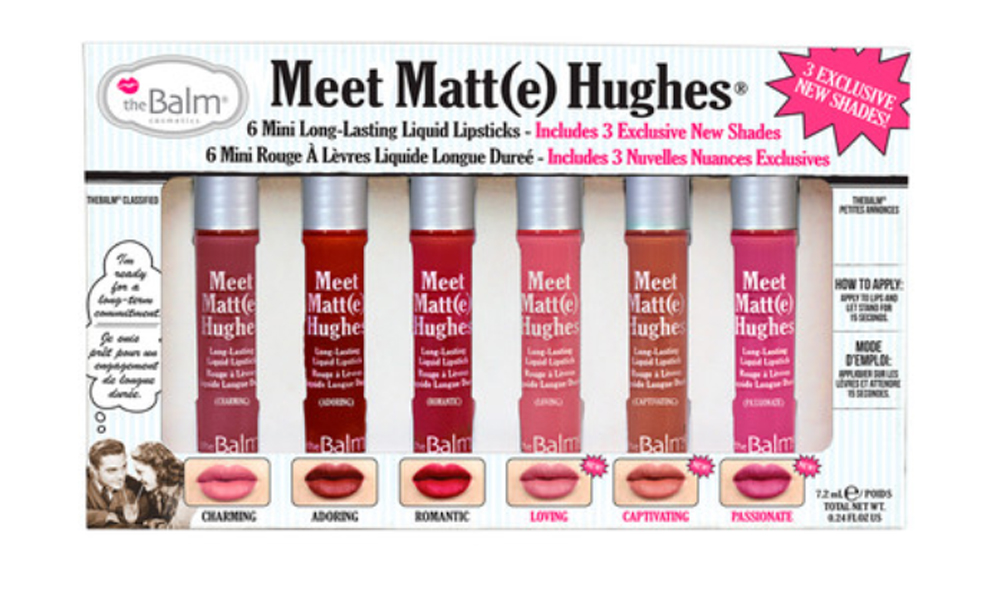 The Balm Meet Matt(e) Hughes Mini Lipsticks Volume 3 $59.99